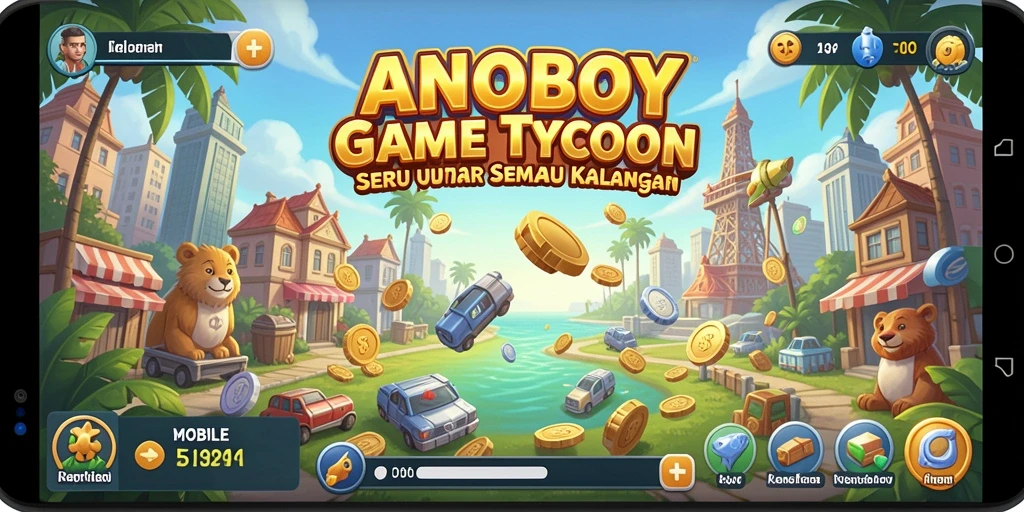 Tampilan gameplay ANOBOY yang menarik dan interaktif.