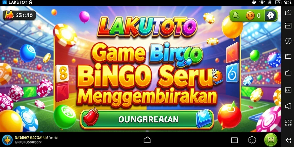 Tampilan gameplay seru di LAKUTOTO dengan suasana Bingo yang menghibur.