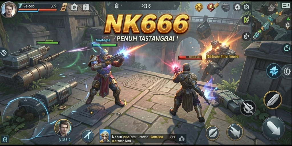Tangkapan layar menunjukkan aksi mendebarkan dalam gameplay <strong>NK666</strong>.
