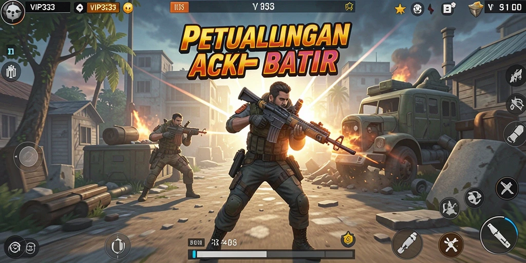 Tangkapan layar gameplay VIP333 menampilkan pertarungan aksi yang mendebarkan.